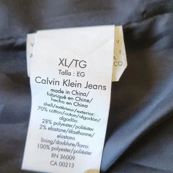 Calvin Klein shimmering jacket size XL/TG/EG - Picture 11 of 11